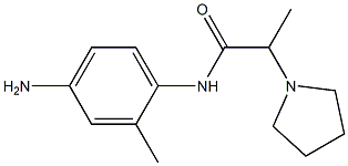 N-(4-amino-2-methylphenyl)-2-pyrrolidin-1-ylpropanamide Struktur