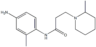 N-(4-amino-2-methylphenyl)-3-(2-methylpiperidin-1-yl)propanamide Struktur