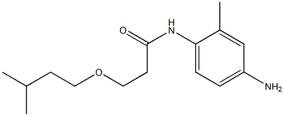 N-(4-amino-2-methylphenyl)-3-(3-methylbutoxy)propanamide Struktur