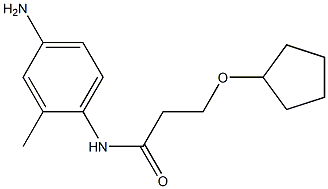 N-(4-amino-2-methylphenyl)-3-(cyclopentyloxy)propanamide
