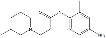 N-(4-amino-2-methylphenyl)-3-(dipropylamino)propanamide 化学構造式