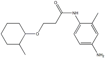 N-(4-amino-2-methylphenyl)-3-[(2-methylcyclohexyl)oxy]propanamide Structure