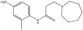 N-(4-amino-2-methylphenyl)-3-azepan-1-ylpropanamide 化学構造式