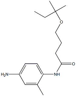 N-(4-amino-2-methylphenyl)-4-[(2-methylbutan-2-yl)oxy]butanamide 化学構造式