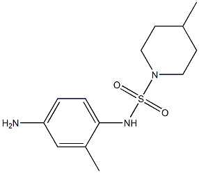 N-(4-amino-2-methylphenyl)-4-methylpiperidine-1-sulfonamide 结构式