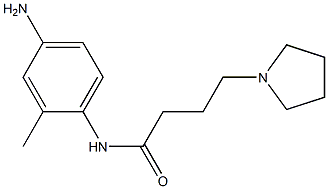 N-(4-amino-2-methylphenyl)-4-pyrrolidin-1-ylbutanamide,,结构式