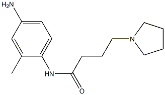 N-(4-amino-2-methylphenyl)-4-pyrrolidin-1-ylbutanamide Structure