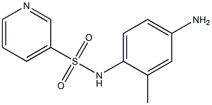 N-(4-amino-2-methylphenyl)pyridine-3-sulfonamide 化学構造式