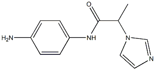 N-(4-aminophenyl)-2-(1H-imidazol-1-yl)propanamide Struktur