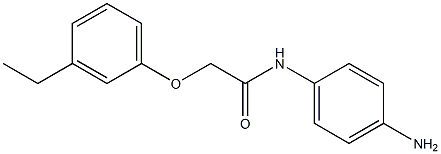 N-(4-aminophenyl)-2-(3-ethylphenoxy)acetamide Structure