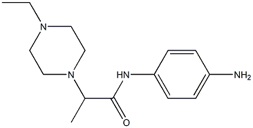 N-(4-aminophenyl)-2-(4-ethylpiperazin-1-yl)propanamide Struktur