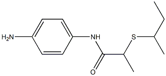 N-(4-aminophenyl)-2-(butan-2-ylsulfanyl)propanamide Structure