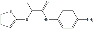 N-(4-aminophenyl)-2-(thiophen-2-ylsulfanyl)propanamide 化学構造式