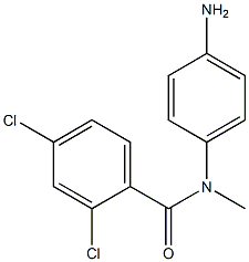N-(4-aminophenyl)-2,4-dichloro-N-methylbenzamide,,结构式