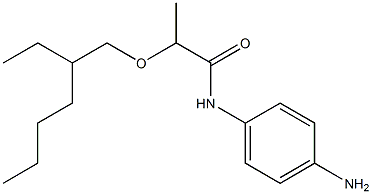 N-(4-aminophenyl)-2-[(2-ethylhexyl)oxy]propanamide 化学構造式