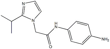 N-(4-aminophenyl)-2-[2-(propan-2-yl)-1H-imidazol-1-yl]acetamide,,结构式