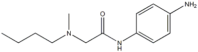 N-(4-aminophenyl)-2-[butyl(methyl)amino]acetamide,,结构式