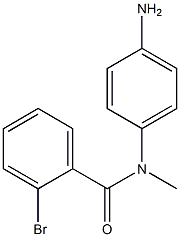 N-(4-aminophenyl)-2-bromo-N-methylbenzamide 结构式