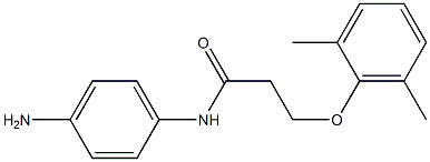 N-(4-aminophenyl)-3-(2,6-dimethylphenoxy)propanamide 化学構造式