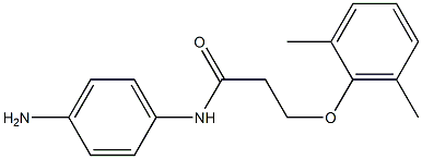 N-(4-aminophenyl)-3-(2,6-dimethylphenoxy)propanamide 结构式