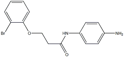 N-(4-aminophenyl)-3-(2-bromophenoxy)propanamide Structure