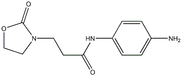 N-(4-aminophenyl)-3-(2-oxo-1,3-oxazolidin-3-yl)propanamide 结构式