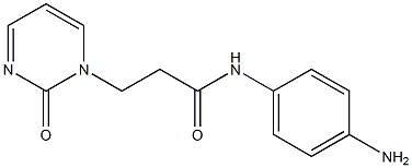 N-(4-aminophenyl)-3-(2-oxopyrimidin-1(2H)-yl)propanamide,,结构式