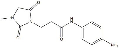 N-(4-aminophenyl)-3-(3-methyl-2,5-dioxoimidazolidin-1-yl)propanamide 结构式