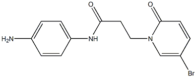 N-(4-aminophenyl)-3-(5-bromo-2-oxo-1,2-dihydropyridin-1-yl)propanamide Structure