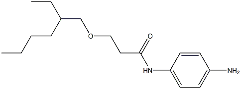 N-(4-aminophenyl)-3-[(2-ethylhexyl)oxy]propanamide 化学構造式