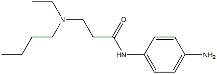 N-(4-aminophenyl)-3-[butyl(ethyl)amino]propanamide Struktur