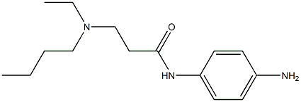 N-(4-aminophenyl)-3-[butyl(ethyl)amino]propanamide 化学構造式