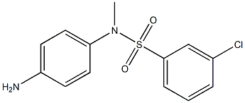 N-(4-aminophenyl)-3-chloro-N-methylbenzene-1-sulfonamide Structure