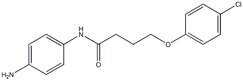 N-(4-aminophenyl)-4-(4-chlorophenoxy)butanamide,,结构式