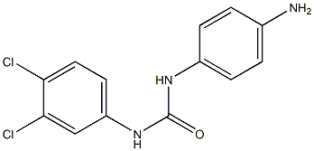 N-(4-aminophenyl)-N'-(3,4-dichlorophenyl)urea Struktur