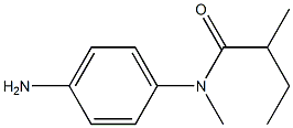 N-(4-aminophenyl)-N,2-dimethylbutanamide 化学構造式