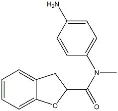 N-(4-aminophenyl)-N-methyl-2,3-dihydro-1-benzofuran-2-carboxamide 化学構造式