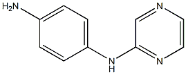 N-(4-aminophenyl)-N-pyrazin-2-ylamine,,结构式