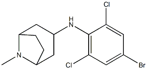 N-(4-bromo-2,6-dichlorophenyl)-8-methyl-8-azabicyclo[3.2.1]octan-3-amine,,结构式