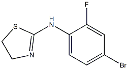 N-(4-bromo-2-fluorophenyl)-4,5-dihydro-1,3-thiazol-2-amine 化学構造式