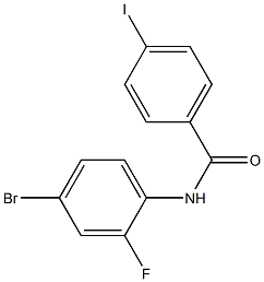 N-(4-bromo-2-fluorophenyl)-4-iodobenzamide Struktur