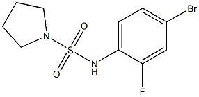 N-(4-bromo-2-fluorophenyl)pyrrolidine-1-sulfonamide Struktur