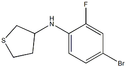 N-(4-bromo-2-fluorophenyl)thiolan-3-amine Structure