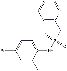 N-(4-bromo-2-methylphenyl)-1-phenylmethanesulfonamide Struktur