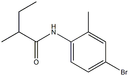 N-(4-bromo-2-methylphenyl)-2-methylbutanamide 化学構造式