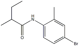 N-(4-bromo-2-methylphenyl)-2-methylbutanamide,,结构式