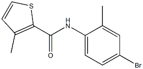 N-(4-bromo-2-methylphenyl)-3-methylthiophene-2-carboxamide Structure