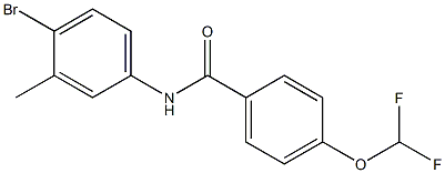 N-(4-bromo-3-methylphenyl)-4-(difluoromethoxy)benzamide Structure