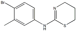 N-(4-bromo-3-methylphenyl)-5,6-dihydro-4H-1,3-thiazin-2-amine,,结构式