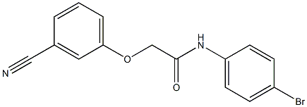 N-(4-bromophenyl)-2-(3-cyanophenoxy)acetamide Structure